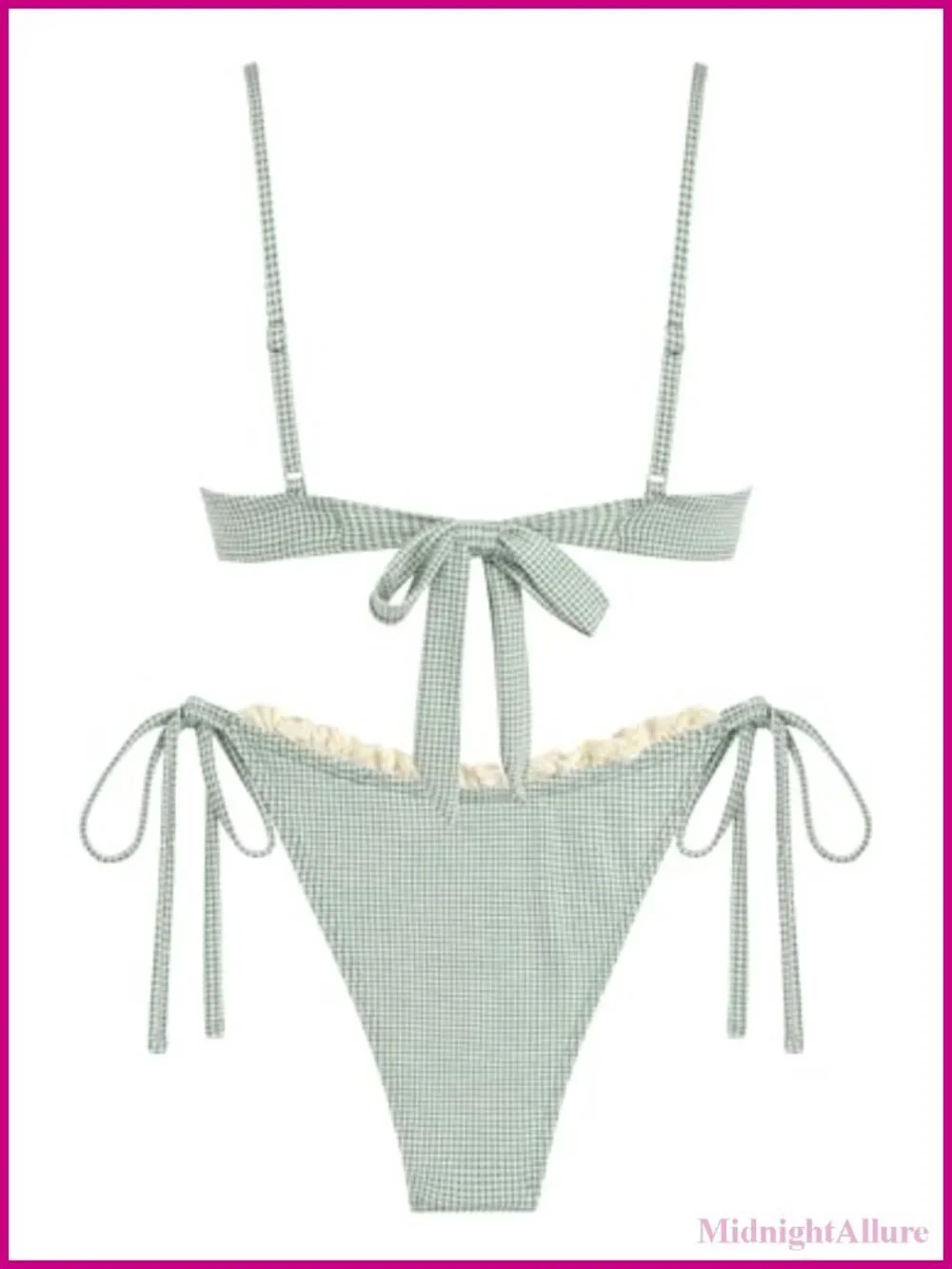 Women's High Cut Bikini Set Underwire Two Piece Swimwear String Thong Bathing